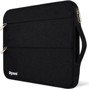 Dyazo 13/13.3 Inch Laptop Sleeve/Case Cover Compatible With All Notebook And Laptops With Handle & 2 Accessory Pockets (Black)