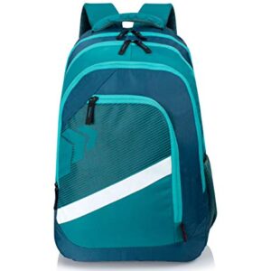 Lunar’s V-Line Standard Backpack For Men, Blue | 35L Water Resistant School Bags For Boys | Stylish, & Durable | College Bags For Men/College Bag For Girls | 1 Yr Warranty, 19 x 13 x 8.75 In