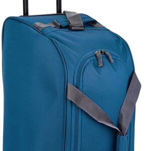 Aristocrat Polyester 63 cms Teal Blue Travel Duffle