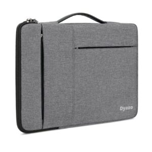 DYAZO 15″ to 15.6 Inch Laptop Sleeve/Cover with Handle & Two Front Accessories Pockets Compatible for Apple, Dell, Lenovo, Asus, Hp, Samsung, Mi, MacBook and Other Notbooks (Grey)