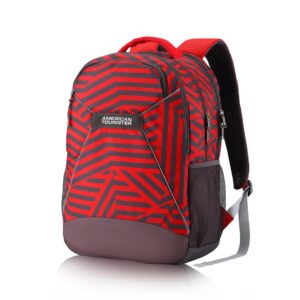 American Tourister 32.5 Ltrs Large Size Standard Backpack (Amt Mist Sch Bag03 Red), Dark Red