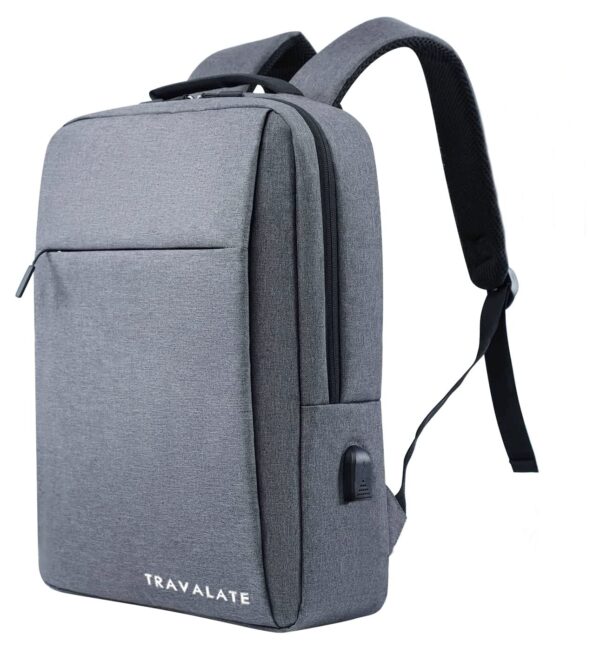 TRAVALATE Laptop Backpack with USB Charging Port for Travel, Office, College, Business Bag, Gift for Men and Women