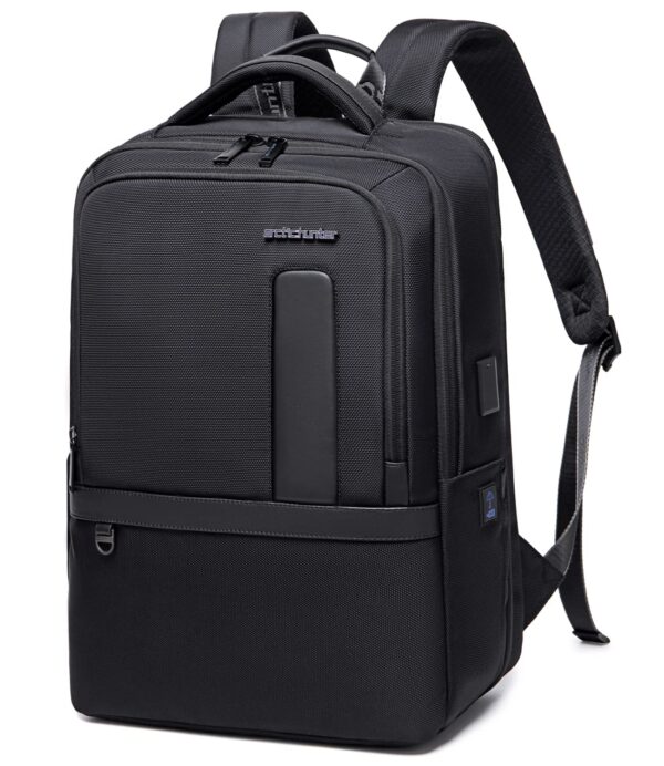 Arctic Hunter Business Backpack for Men Heavy Duty 27L Expanded Laptop Backpack for Upto 16-inch Laptop 1680D Polyester Water-resistant USB & Type-C Port Padded Backpack for Office Travel