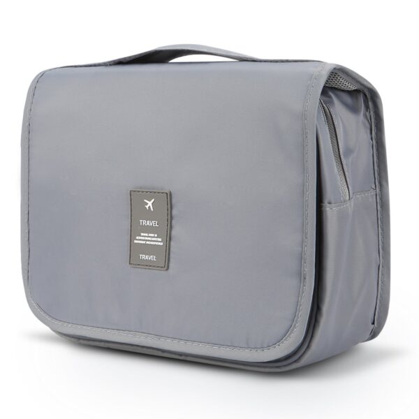 Mossio Toiletry Organizer, Large Capacity Suitcase Luggage Portable Dopp Kit Wash Bag Grey 7.99 cms