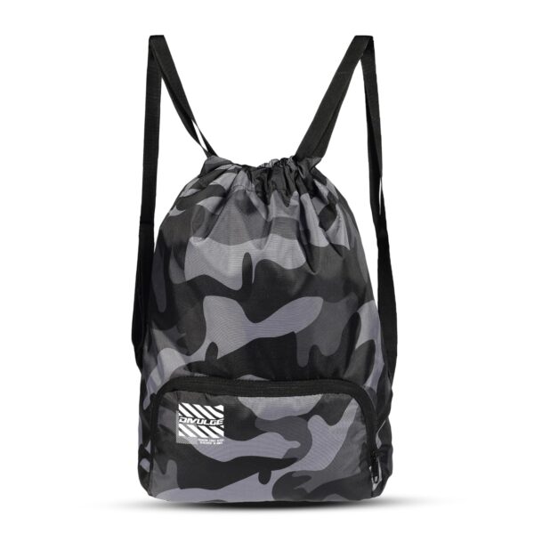 DIVULGE 18 Ltrs (43 Cms) Small Size Standard Backpack (Grey Drawstring 2.0_Multicolour)