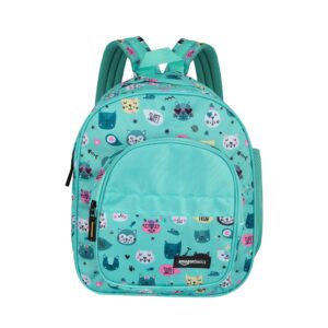 Amazon Basics Trendy and Spacious Kids Backpack | Comfortable Padding (Turquoise)