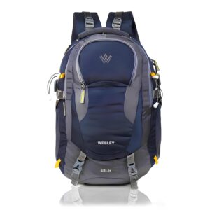 Wesley Spartan 45 Ltr Unisex trekking Rucksack Travel Backpack with Raincover and Internal Organiser