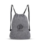 DIVULGE Drawstring Sports Gym Bag And Multi Utility Drawstring Backpack(Either Gray, 16 L), 24 x 22 x 2 Cm