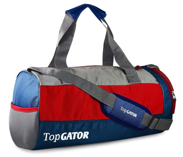 Topgator Polyester 10 inches Soft Gym Bag with Shoes Compartment – Multicolour