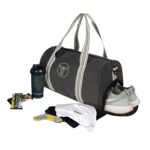 URBAN TRIBE Fury Gym Bag for Men and Women | Sports Duffle Bag with Shoe Compartment | Workout, Exercise, Fitness | Grey