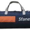 Sfane Men & Women Polyester Black & Grey Trendy Duffel Gym Bag (1 Qty) (Blue)