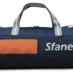 Sfane Men & Women Polyester Black & Grey Trendy Duffel Gym Bag (1 Qty) (Blue)