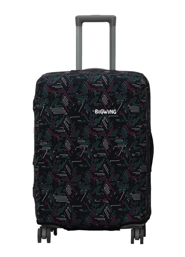 BIGWING Protective Cover in Polyester Fabric with Abstract Print for | 28′ Inch Large Size | Hard Luggage Trolley Bag Cover (Fits Only On Fiber – Plastic Trolley Bag)