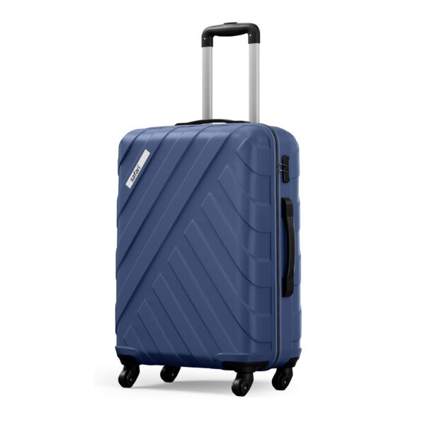 SAFARI RAY 67 Cms Check-in Trolley Bag Hard Case Polycarbonate 4 Wheels 360 Degree Wheeling System Luggage, Trolley Bags For Travel, Suitcase For Travel, Midnight Blue