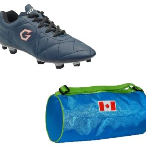 Charged Sports Bag Vancouver Small Sky with Gowin Football Shoe Mercury Navy New Size-4