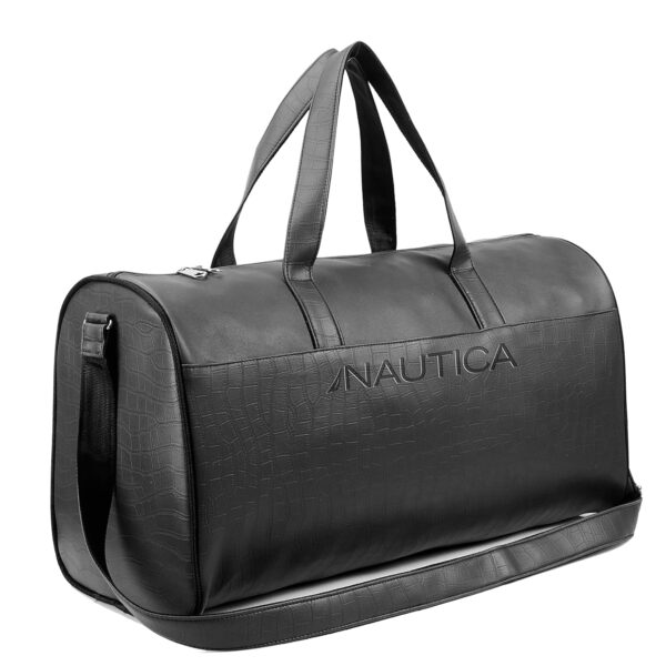 Nautica Duffle Bag for Travel | Stylish Leatherette Luggage | Compact and Comfortable for Travelling |Hand Duffel Bag |Gym Duffle Bag |Suitable for Men and Women