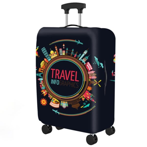 Handcuffs Luggage Cover Trolley Travel Covers, Washable Dust Proof Anti-Scratch Suitcase Protector