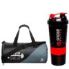 Hang It Gym Bag Combo for Men ll Gym Bag and Bottle ll Gym Bag Bottle Combo ll Gym Bag with Shoe Compartment Gym & Fitness Kit