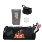 Gym Bag Combo for Men ll Gym Bag Bottle ll Gym kit for Men ll Gym Bag with Shoe Compartment Gym & Fitness Kit (500ml)