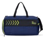 R59 by Harissons Fabio 23L Lightweight Gym Duffel Bag for Men & Women with Shoe Compartment & Easy Front Pocket Access (Navy Blue)