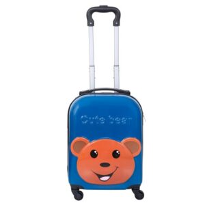 Polo Class Zoo Bear Hard-Sided Polycarbonate Kids Trolley Bag -18 Inches