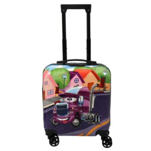 Polo Class Trendy Cute Kids Trolley Bag – Purple