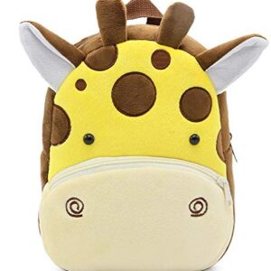 DZert Giraffe Kids School Bag Soft Plush Backpacks Cartoon/Boy/Girl/Baby