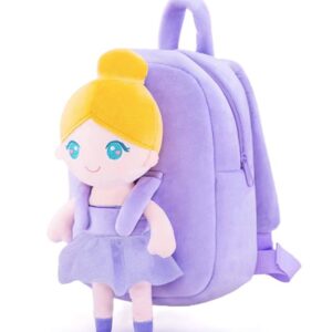 Frantic Kids Velvet School Bag soft plush Backpack Baby Girl Preschool Mini Travel Bags Baby Girl & Baby Boy Picnic Travelling Bags (2-5 Years)