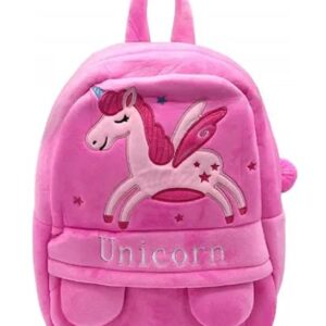 blue tree School Bag for Cute Kids for (1-6 Years) (20 L), Nursery Soft Plush Pink Unicorn Bag for Toddlers, Cartoon Backpack for Baby Boys and Girls