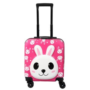 Polo Class Rabbit Hard-Sided Polycarbonate Kids Trolley Bag -18 Inches- Pink