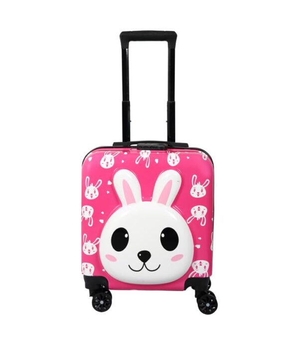 Polo Class Rabbit Hard-Sided Polycarbonate Kids Trolley Bag -18 Inches- Pink