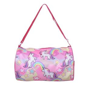 Swarn Products Unicorn Duffle Dance Gymnastics Sports Gym Bag, Kids Travel Bag for Girls (Style unicorn)