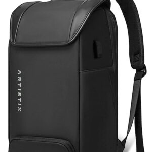 Artistix Avian Unisex Water Repellent Anti Theft Travel Standard Backpack With Usb Port (Black, 32 L), 47 x 32 x 17 Cm