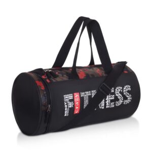 BigPlayer Polyester Black Gym Bag for Men and Women | Sports Duffle Bag with Shoe Compartment for Workout Exercise Fitness