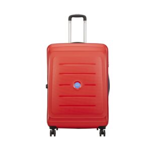 VIP Corsa Check-in Trolley Bag, 76cm | Large | Hardsided Luggage | Smooth 8-Wheel Suitcase for Travel with 5-Year International Warranty (Fiery Red)