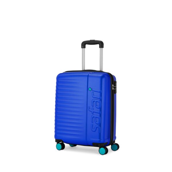 Safari Ignite 8 Wheels 55 Cms Small Cabin Inline Trolley Bag Hardshell Case Polycarbonate 360 Degree Wheeling System Luggage,Inline Trolley Bags For Travel,Suitcase For Travel,Midnight Blue,Medium