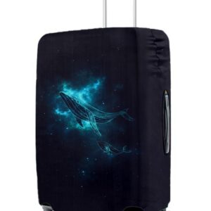 Cortina Luggage Cover Trolley Travel Covers Washable Dust Proof Anti-Scratch Suitcase Protector, Small-Black-Blue