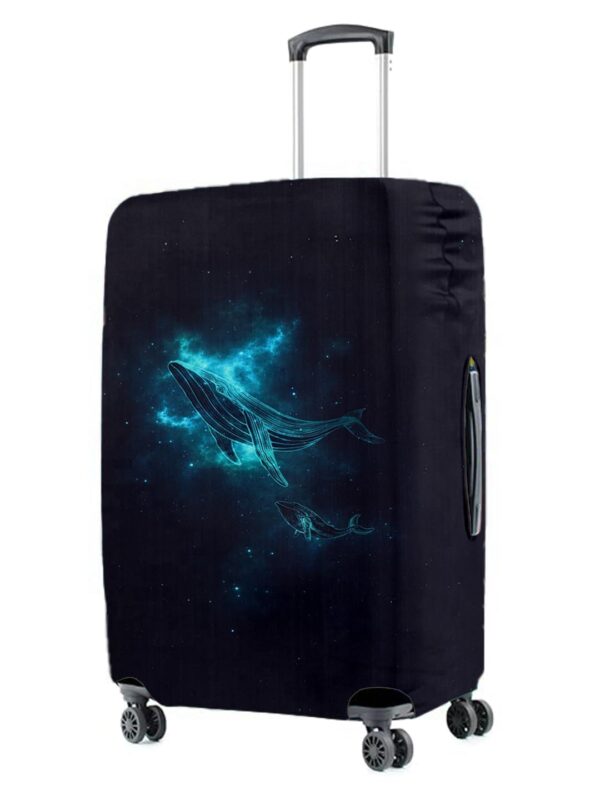 Cortina Luggage Cover Trolley Travel Covers Washable Dust Proof Anti-Scratch Suitcase Protector, Small-Black-Blue