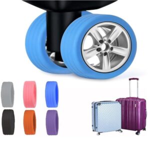 Newvent Luggage Wheel Silicone Protection Cover | Suitcase Wheel Protector Cover | 8 – Spinner Wheel Cover for Luggage, Suitcase, Office Chair (8 Pcs)