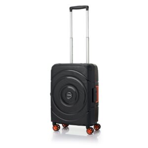 American Tourister AMT CIRCURITY 55CM TSA Black 3 Point TSA Lock Luggage Complete Lining and Contrast Components