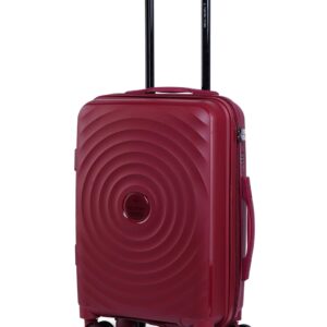 Nasher Miles Goa Hard-Sided Polypropylene Cabin Luggage Maroon 20 inch |55cm Trolley Bag