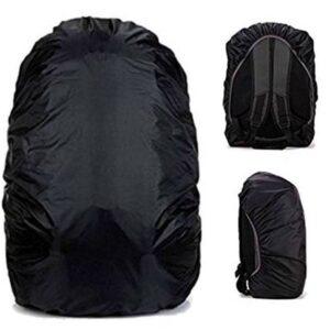 Gadget Deals Waterproof- rain Cover for Backpack | rain Cover for Laptop Bag | rain Cover for Bag – Dust Proof- Bag Cover for rain | Trekking Bag Cover Waterproof -Adjustable with Pouch (Black)