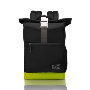 uppercase 14 Ltrs Medium (14.6 Inch) Laptop Backpack 2100EBP1 Roll Top Office College 3x More Water Repellent Sustainable Bags With Rainproof Zippers For Unisex