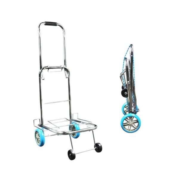 PRIFRA Goods Trolley Luggage Trolley Cart Goods Carrying Foldable Platform Trolley for Warehouse Super Market Weight Capacity 50kg