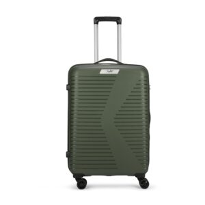 Skybags Plastic Beat-Pro Check-In Trolley Bag, 66Cm | Medium | Hardsided Luggage | Smooth 8-Wheel Spinner Suitcase For Travel | 5-Year International Warranty (Ivy Green)