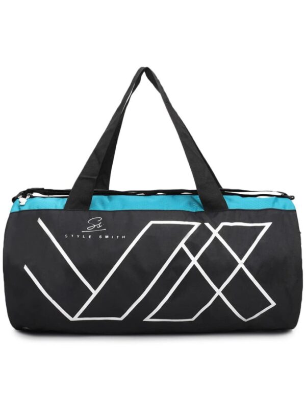 Style Smith Blue Sports Duffel Gym Bag (30 Ltrs)