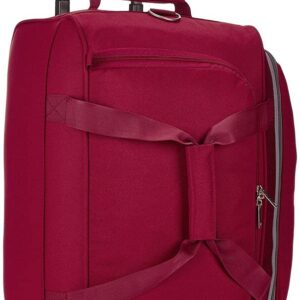 Skybags Cardiff Polyester 52 Cms Wheel Travel Duffle Bag (Red), 28 Centimeters