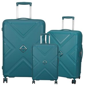 American Tourister Polypropylene Large Cabin & Check-In Luggage (79 Cm) – 20″ 24″ 28″ Trolley Set (Mint, Hard Shell, Spinner, Mint,Green, Mint,Green)