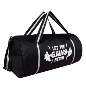 JAISBOY Stylish Gym Bag Sports Duffel Multi-Purpose Stylish Polyester for Boys and Girls