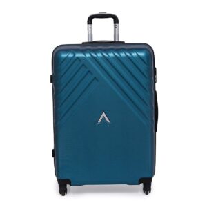 Aristocrat Sienna Polycarbonate 77 Cms Blue Hardsided Check-In 4 Spinner Wheels Luggage/Trolley Bag, Large